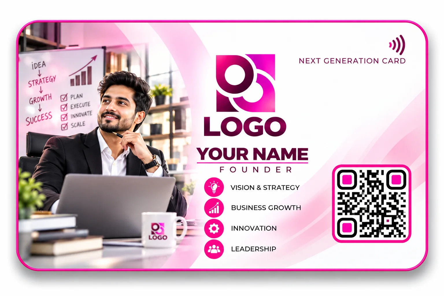 Founder NFC visiting card