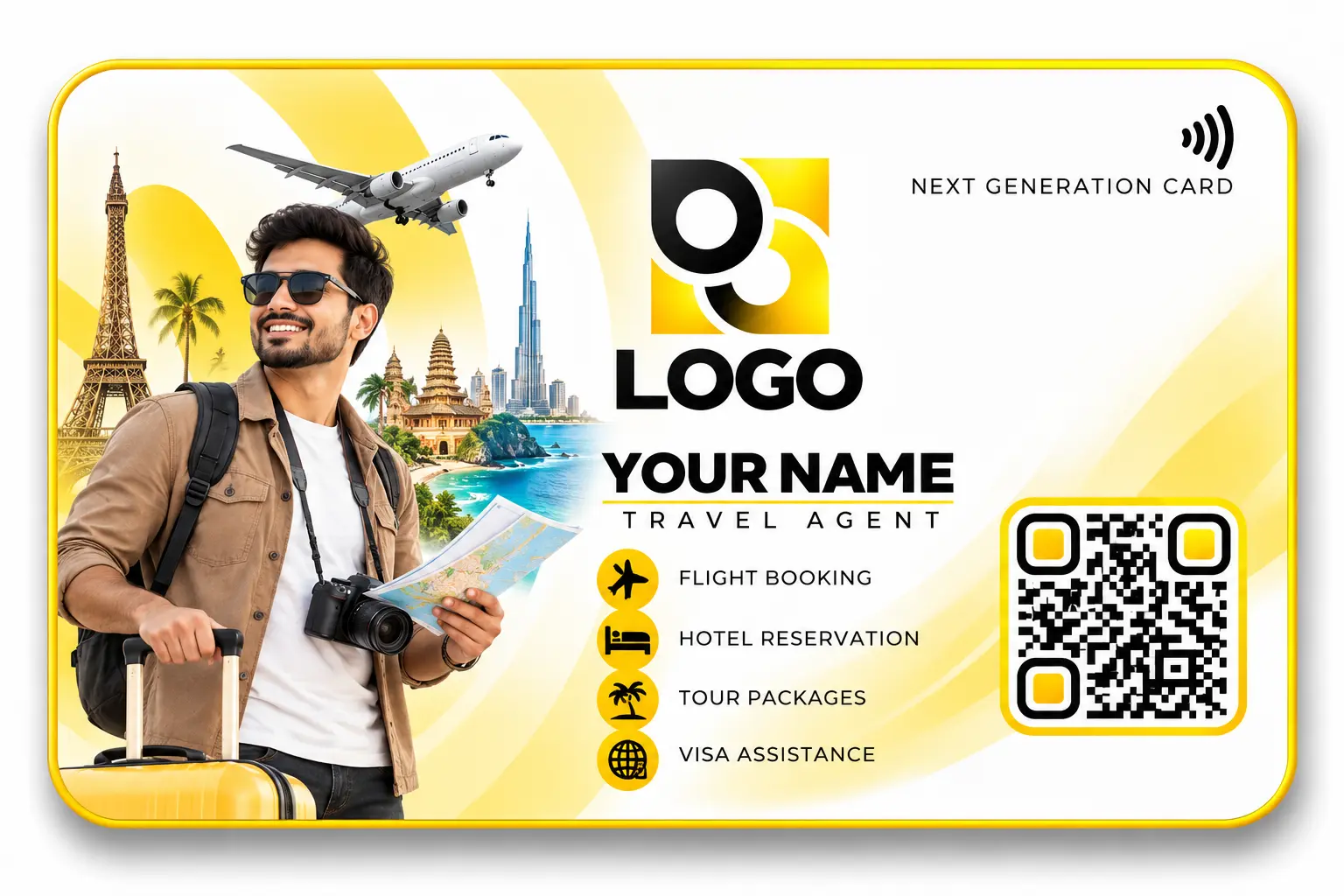 Travel Agent NFC visiting card
