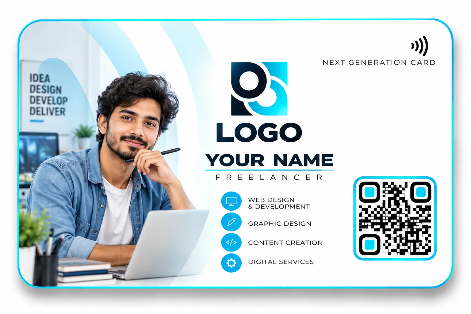 Freelancer NFC visiting card