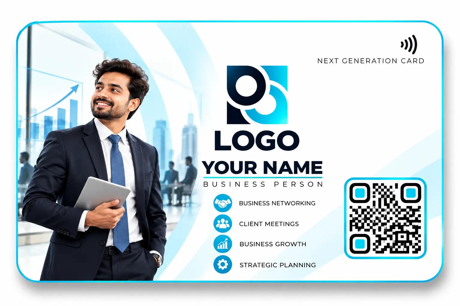 Business Person NFC visiting card