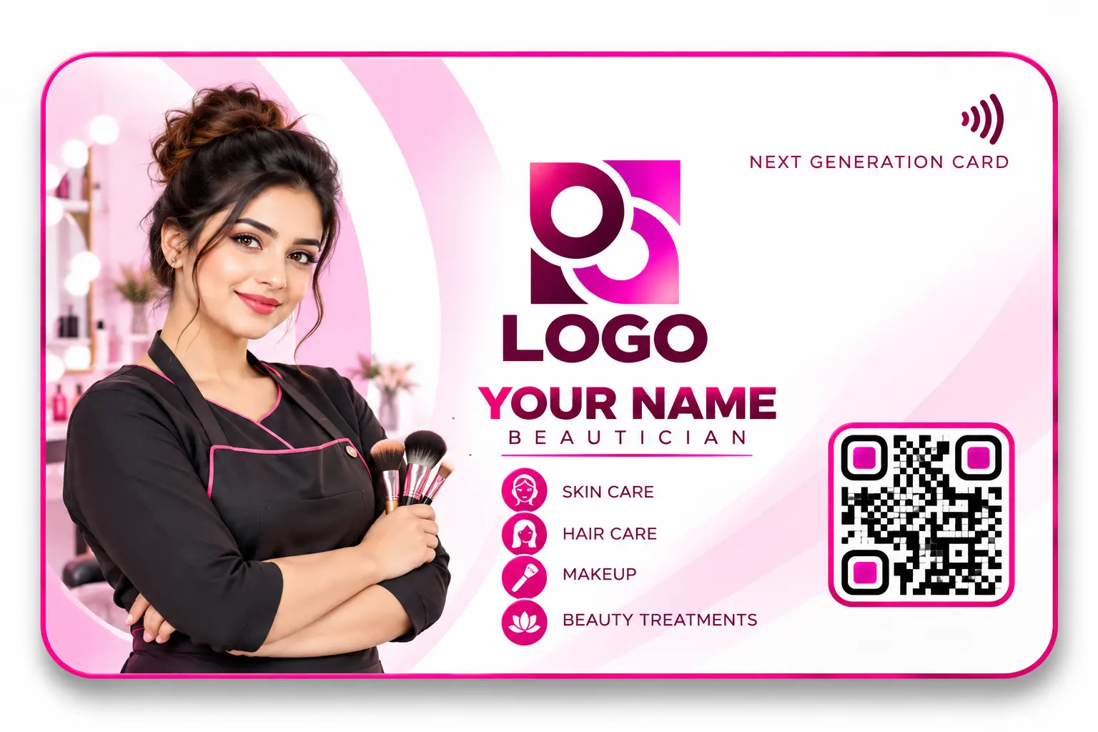 Beautician NFC visiting card