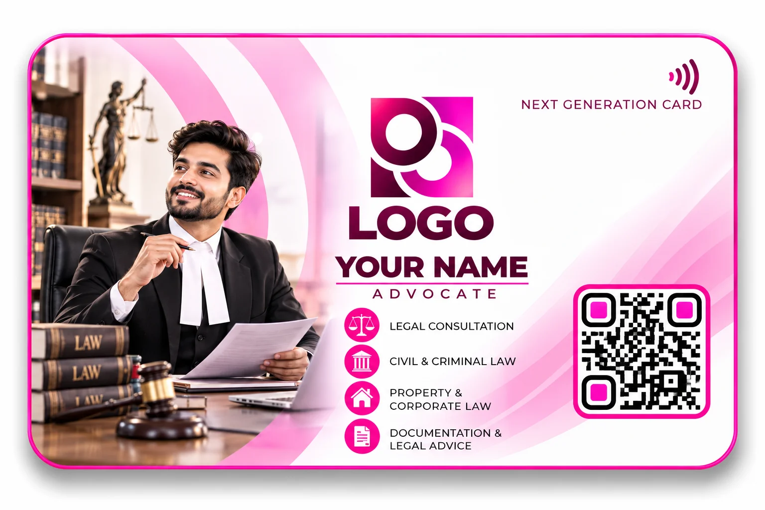 Advocate NFC visiting card